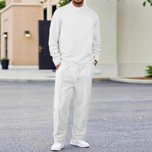 Traje Minimalista de Color Sólido para Hombre
