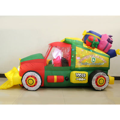 Papá Noel Inflable con Luz LED para Limpieza de Nieve - Decoración Navideña - Image 2