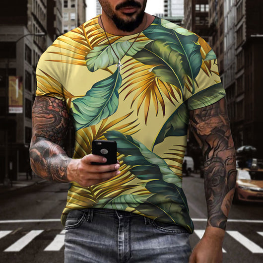 Camiseta 3D Estampado Digital Plantas Hombre y Mujer Manga Corta Deportiva - Image 20