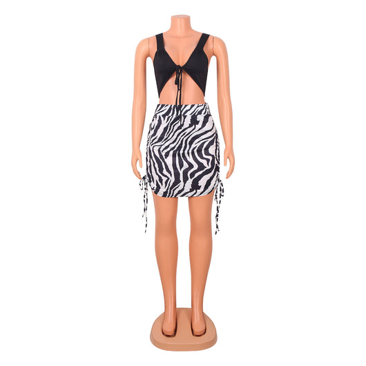 Conjunto de Dos Piezas con Chaleco Estampado y Tirantes Ajustables para Mujer - Image 19