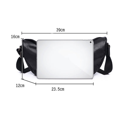 Bolsa Bandolera Casual para Hombre con Diseño Asimétrico - Image 3