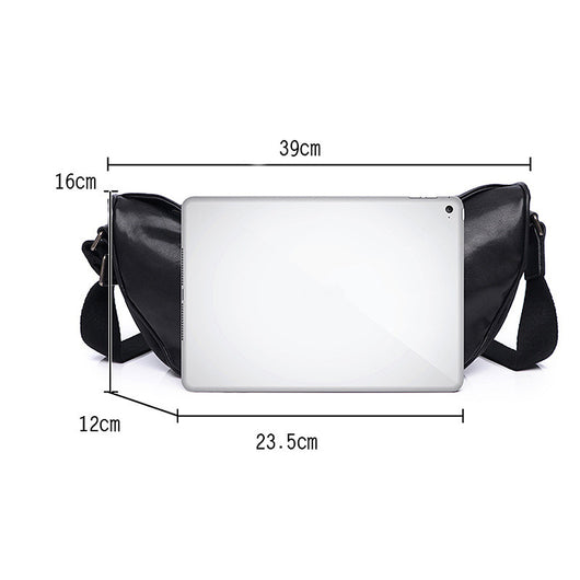 Bolsa Bandolera Casual para Hombre con Diseño Asimétrico - Image 3