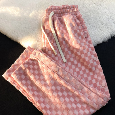 Pantalón Casual de Cuadros con Corte Recto - Image 11