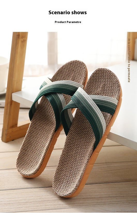 Pantuflas de Lino para Pareja - Cómodas para Casa con Suela Gruesa - Image 10