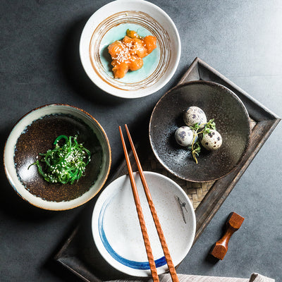 Cuenco Japonés Poco Profundo con Condimentos para Verduras - Image 2
