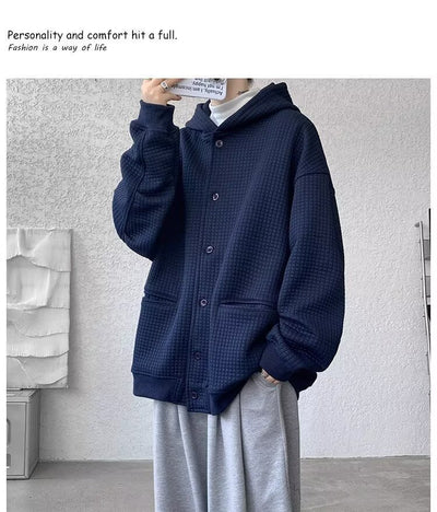 Cardigan de Pana Texturizada para Hombre - Otoño/Invierno - Image 13
