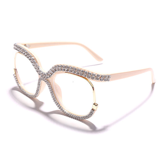 Gafas de Sol Luxury Diamante Personalizadas Marco Redondo Grande - Image 11