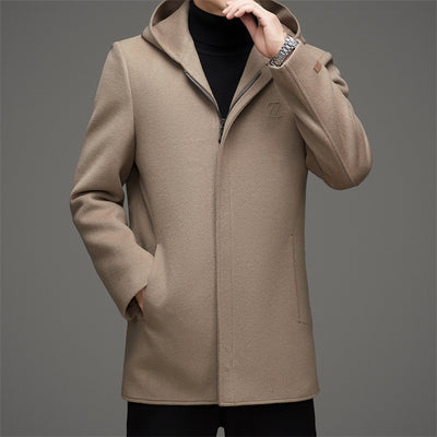 Abrigo de Lana Reversible con Capucha para Hombre - Invierno Premium - Image 7