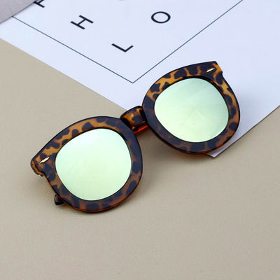 Gafas de Sol Infantiles con Montura Grande Redonda y Detalles Reflectantes - Image 11