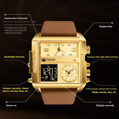 Reloj Deportivo Multifunción con Movimiento de Cuarzo - Image 8