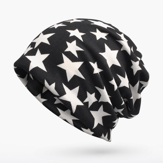 Gorro 3 en 1 con Patrón Pentagrama - Bufanda, Gorro y Cuello para Hombre y Mujer