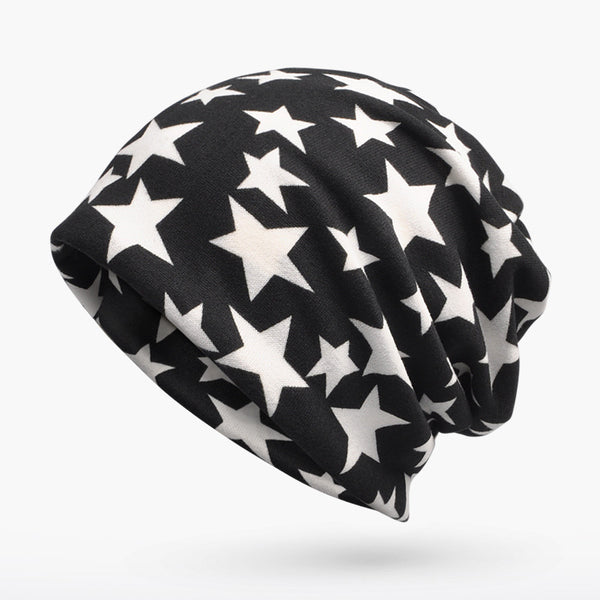 Gorro 3 en 1 con Patrón Pentagrama - Bufanda, Gorro y Cuello para Hombre y Mujer