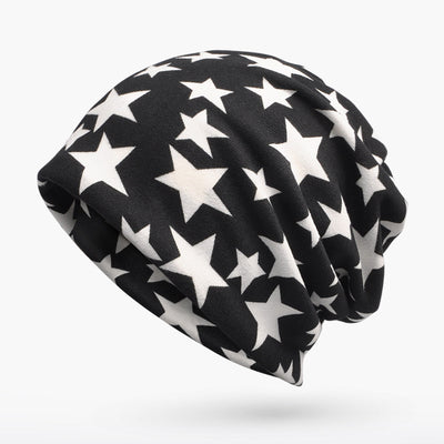 Gorro 3 en 1 con Patrón Pentagrama - Bufanda, Gorro y Cuello para Hombre y Mujer