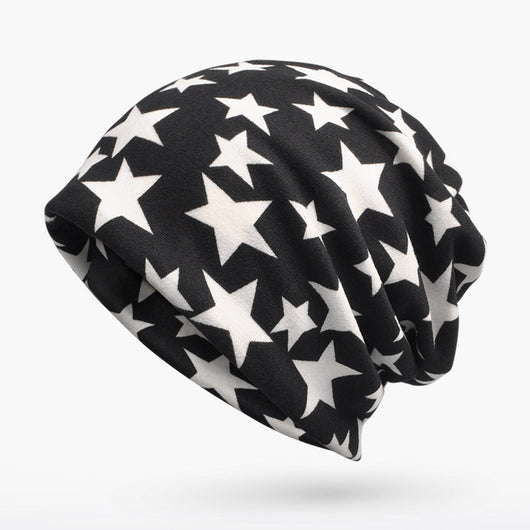 Gorro 3 en 1 con Patrón Pentagrama - Bufanda, Gorro y Cuello para Hombre y Mujer