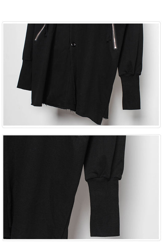 Abrigo Hoodie Yamamoto para Hombre - Diseño Elegante y Versátil - Image 11