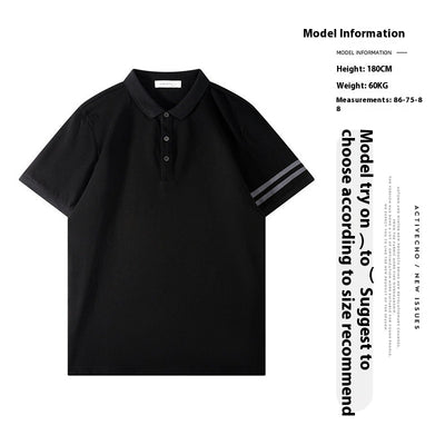 Polo Slim Fit Ice Silk Pearl Cotton para Hombre - Image 7