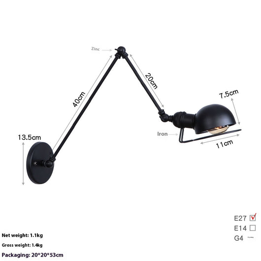 Lámpara LED de Pared Articulada para Estudio y Dormitorio - Image 21