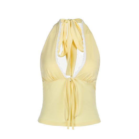 Top Halter Escotado con Encaje Elegante - Image 5