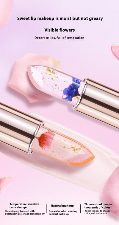 Labial Gel Cambia Color con Flores - Hidratación Duradera sin Transferencia - Image 16