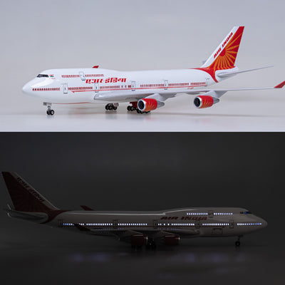Avión Air India con Ruedas, Luces LED y Detalles de Simulación - Image 5