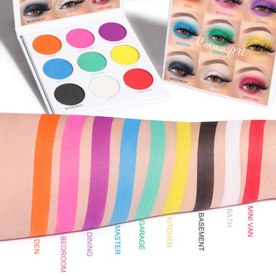 Paleta de Sombras 9 Colores Mate y Metalizado con Brillo - Image 3