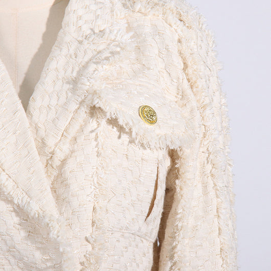 Conjunto de Falda y Chaqueta Corta con Flecos - Image 12