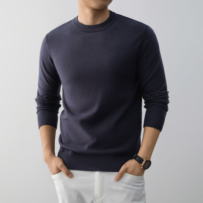 Suéter Minimalista de Cuello Redondo para Hombre - Image 7
