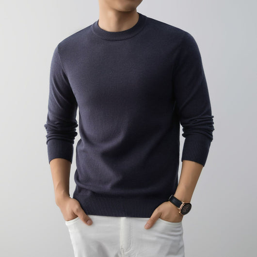 Suéter Minimalista de Cuello Redondo para Hombre - Image 7