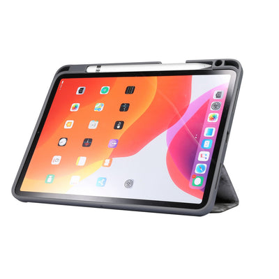 Funda Tri-fold para Tablet 9" con Ranura para Bolígrafo y Diseño Marmolado - Image 4