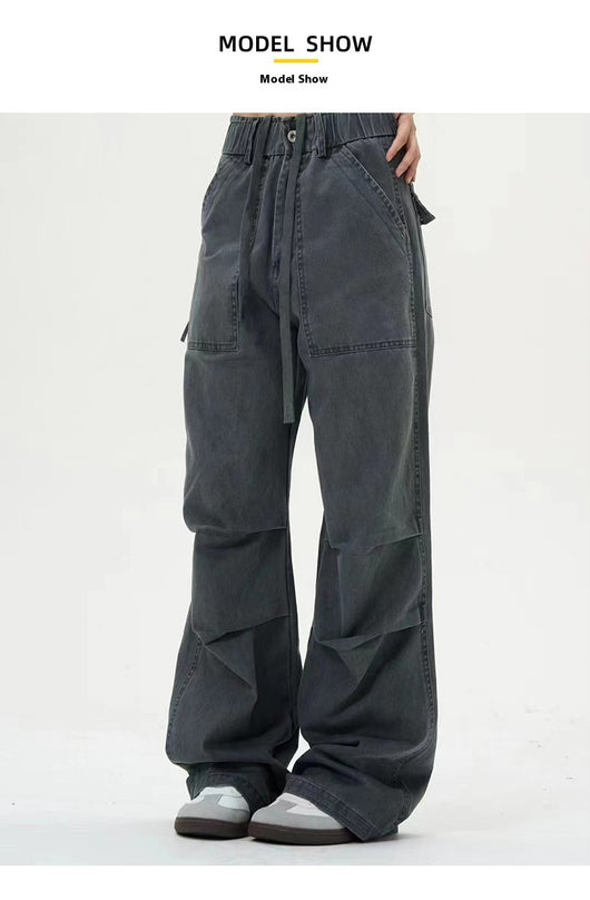 Pantalones Vaqueros Grises con Pliegues en Rodilla - Diseño Exclusivo - Image 10