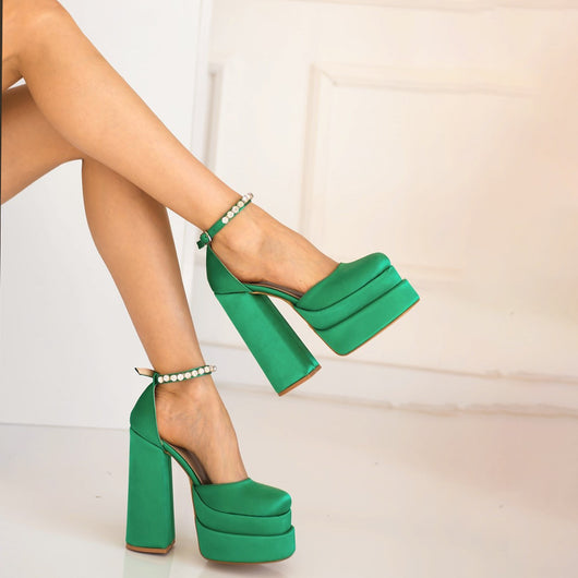 Tacones Plataforma 14cm con Brillantes Cristal - Image 31