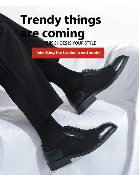 Zapatos de Negocios Cuero Premium con Suela Elevada y Punta Redonda - Image 20
