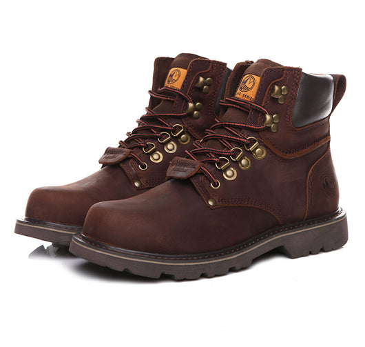 Botas Altas Impermeables para Hombre con Forro de Ante Rojo - Image 17
