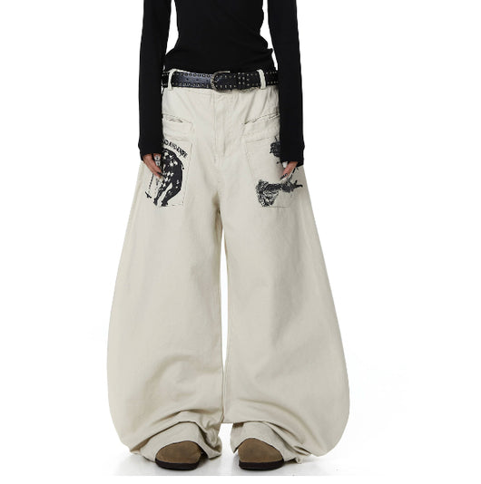 Pantalones Casuales Unisex con Bolsillos Invertidos y Diseño de Cuchilla Curva - Image 3