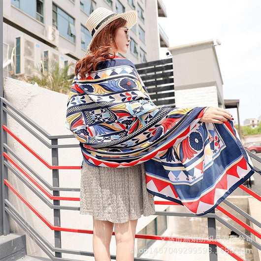 Bufanda Étnica Larga Estilo Coreano para Verano y Otoño - Image 44