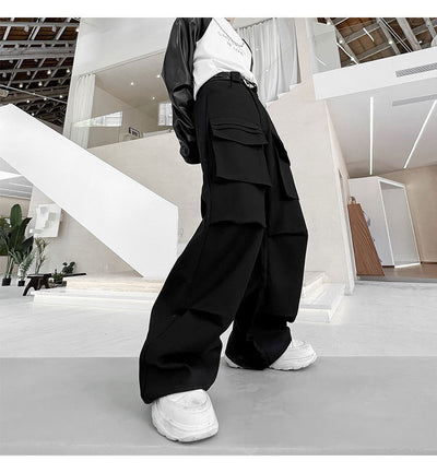 Pantalón Funcional Unisex de Pierna Ancha con Múltiples Bolsillos - Image 26