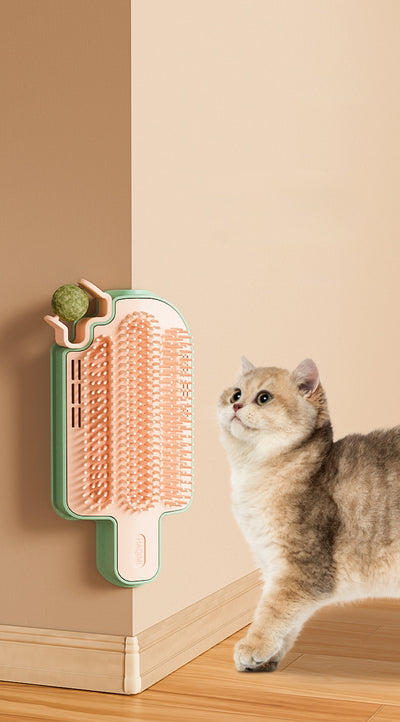 Juguete Interactivo para Gatos - Rascador de Esquina con Bola de Menta y Plumas - Image 14