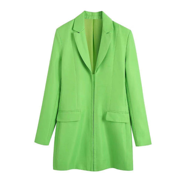 Abrigo Largo Elegante Slim Fit para Mujer - Diseño Casual Sofisticado