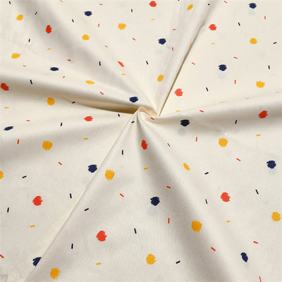 Tela de Algodón Twill con Diseño Geométrico de Corazones, Líneas y Lunares - Image 11