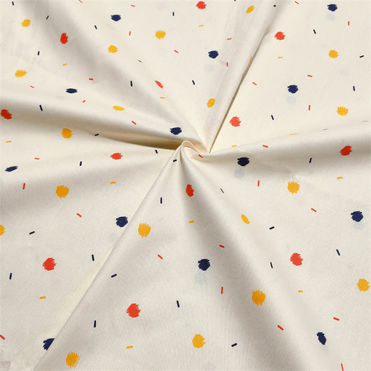 Tela de Algodón Twill con Diseño Geométrico de Corazones, Líneas y Lunares - Image 11