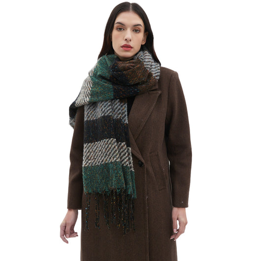 Bufanda Unisex a Rayas con Borlas - Cuello Cálido Europeo y Americano - Image 3