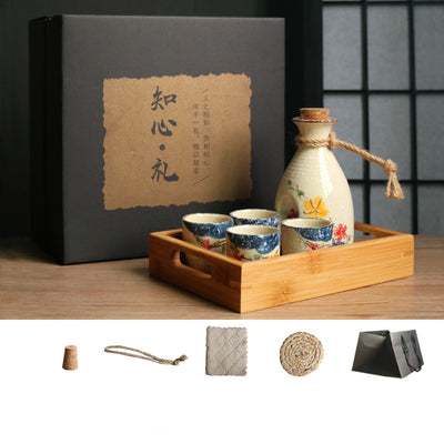 Set Calentador de Sake Retro Japonés con Tazas de Cerámica - Image 31