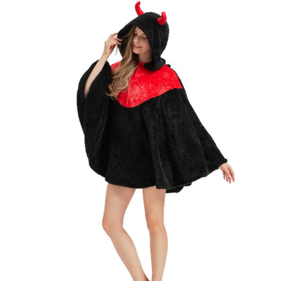 Capa Flanela Diablillo Halloween - Disfraz Infantil Cartoon - Image 5