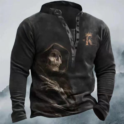 Playera 3D Calavera Lobo con Estampado Digital para Hombre - Image 18