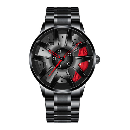 Reloj de Cuarzo Impermeable con Ruedas de Acero Inoxidable para Hombre - Image 5
