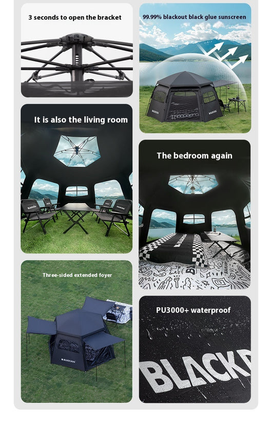 Tienda de Campaña Hexagonal Automática de Apertura Rápida - Image 8