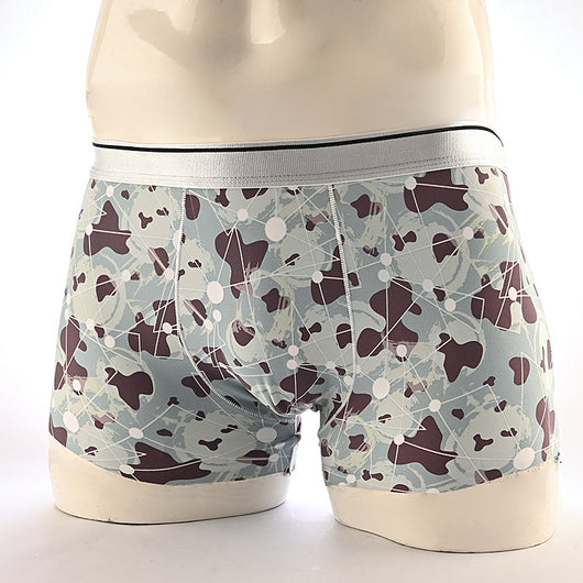 Boxers Hombre Estampado Floral Seda de Hielo Cintura Media Transpirables - Image 53