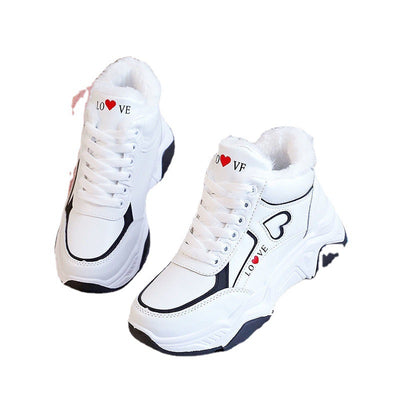 Zapatillas Deportivas Altas de Algodón y Cachemir para Mujer - Image 2