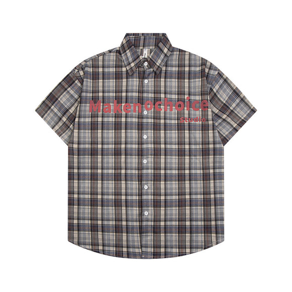 Camisa a Cuadros de Manga Corta para Hombre - Estilo Versátil