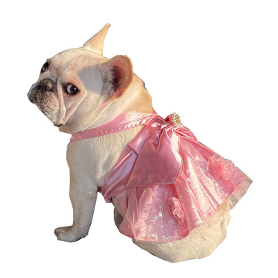 Falda Mesh para Mascotas con Diseño de Perros, Gatos y Moño de Perlas - Image 3